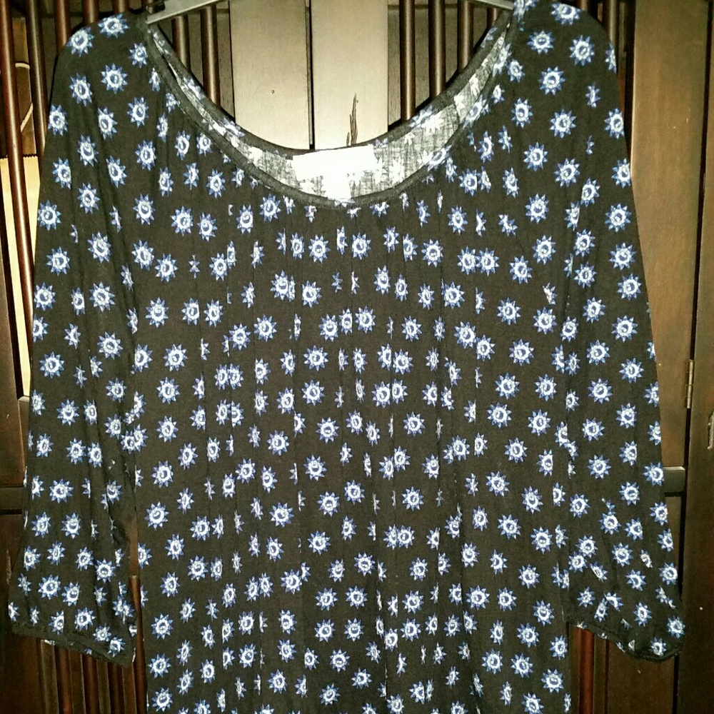 Michael Kors Black Printed Top